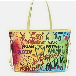 NWT Neon Graffiti Bag